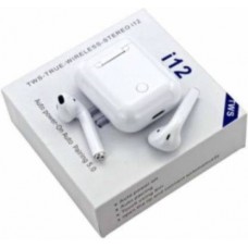 NEW i12 tws earpods Bluetooth Headset  (White, In the Ear)